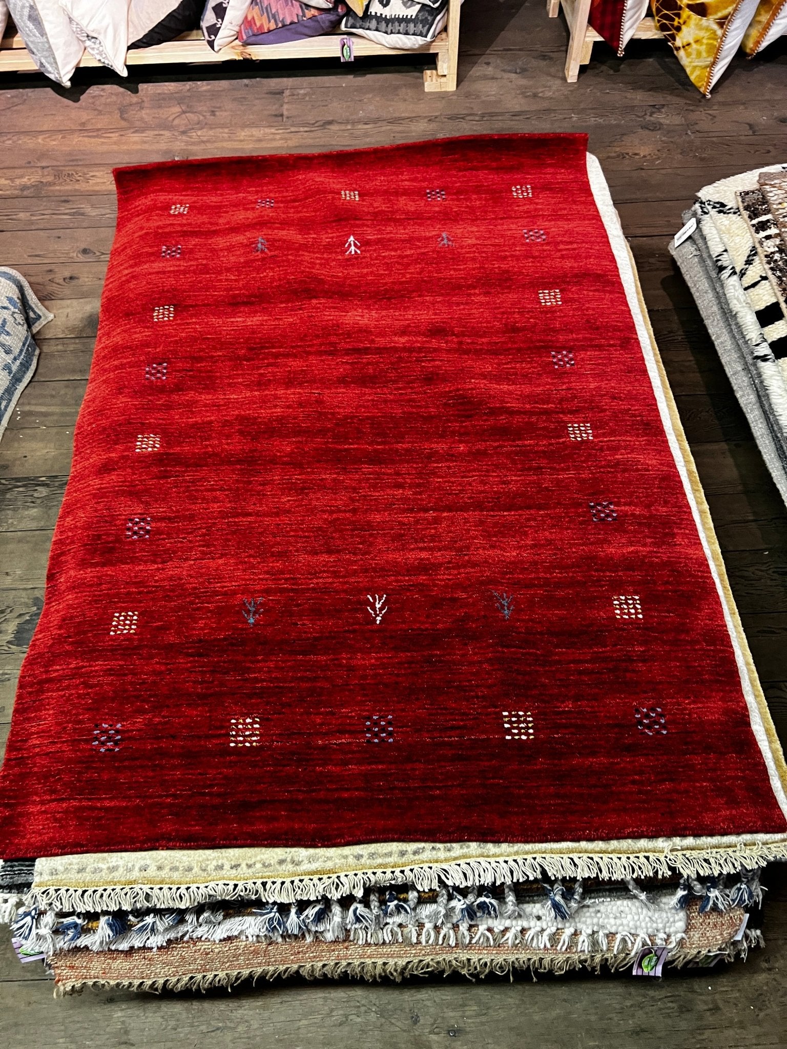 Wet Willie 3x5 Red Handwoven Gabbeh Rug – Banana Manor Rug Factory Outlet