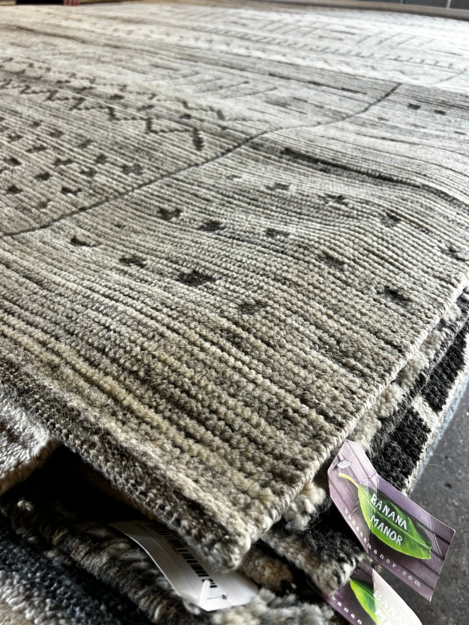 James 8.3x10 Hand-Knotted Grey Mix Cut Pile | Banana Manor Rug Factory Outlet