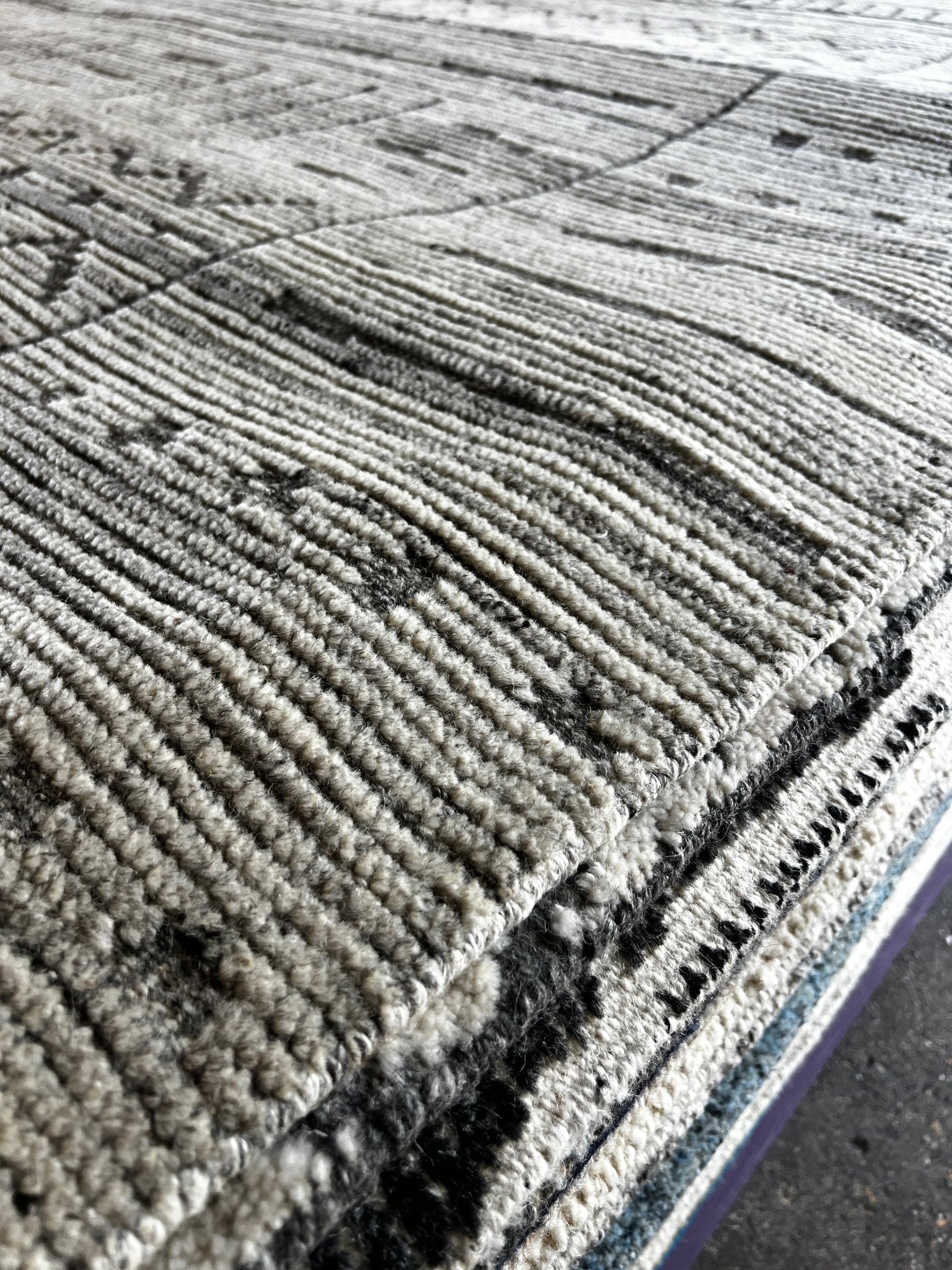 James 8.3x10 Hand-Knotted Grey Mix Cut Pile | Banana Manor Rug Factory Outlet