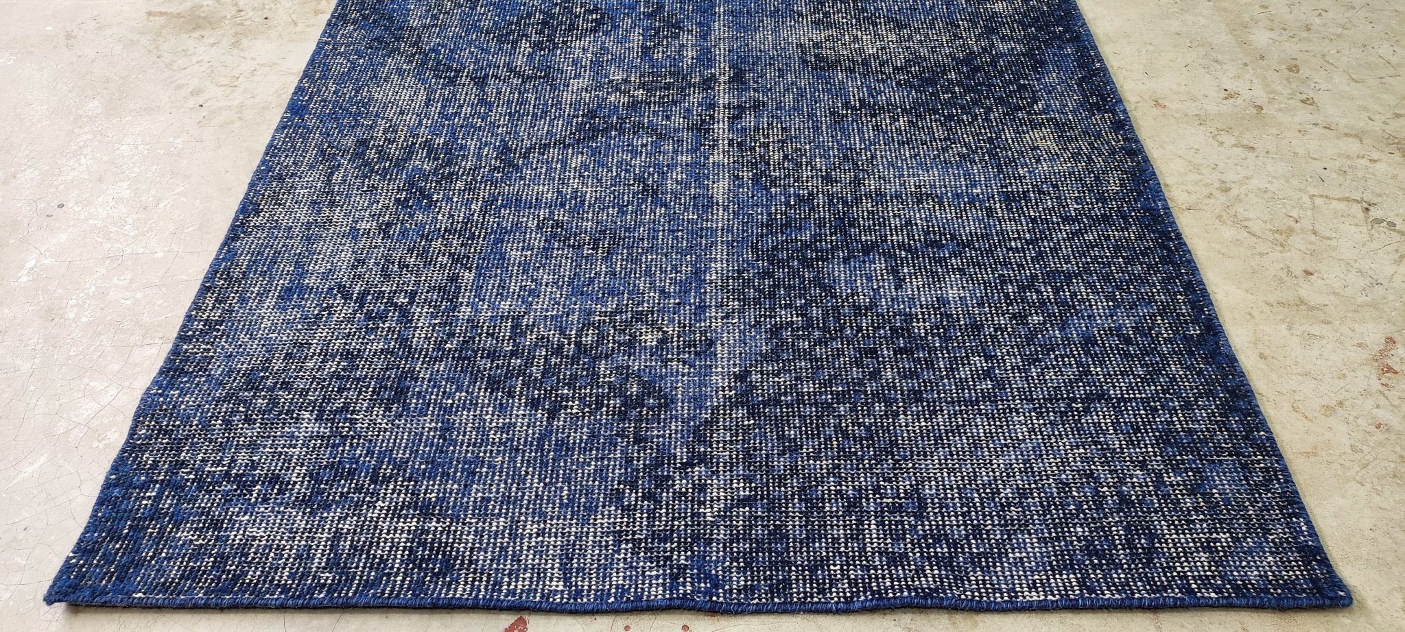 James Rolleston Hand-Knotted Modern Blue Abstract 5x8 | Banana Manor Rug Company