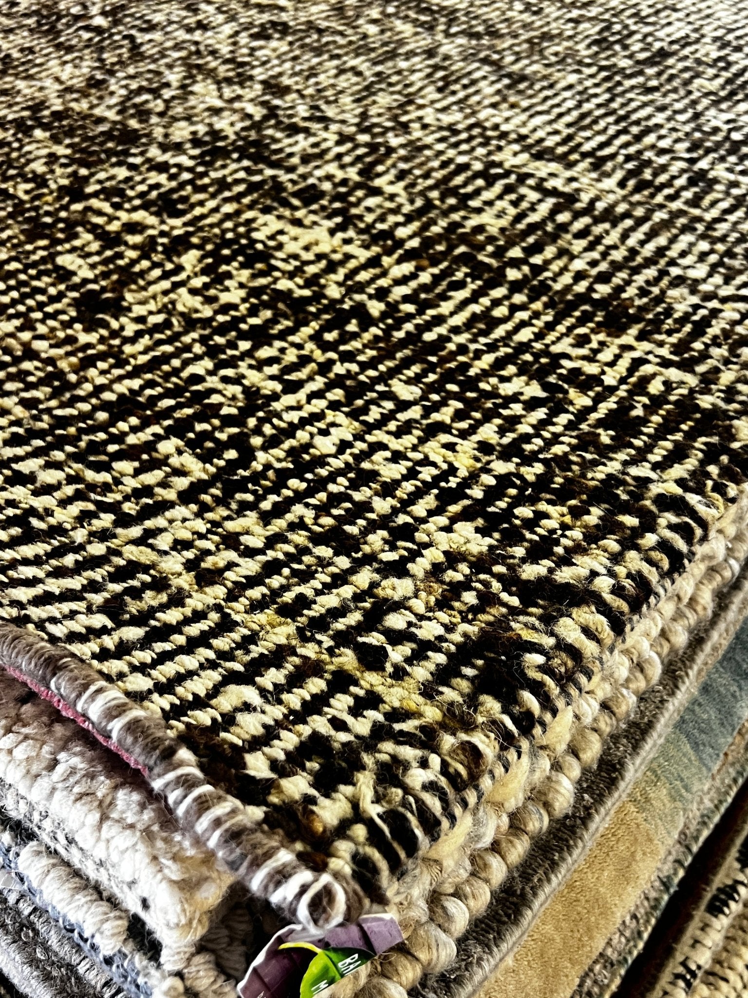 Jamie Laird 8x10 Handwoven Textured Wool Durrie | Banana Manor Rug Factory Outlet