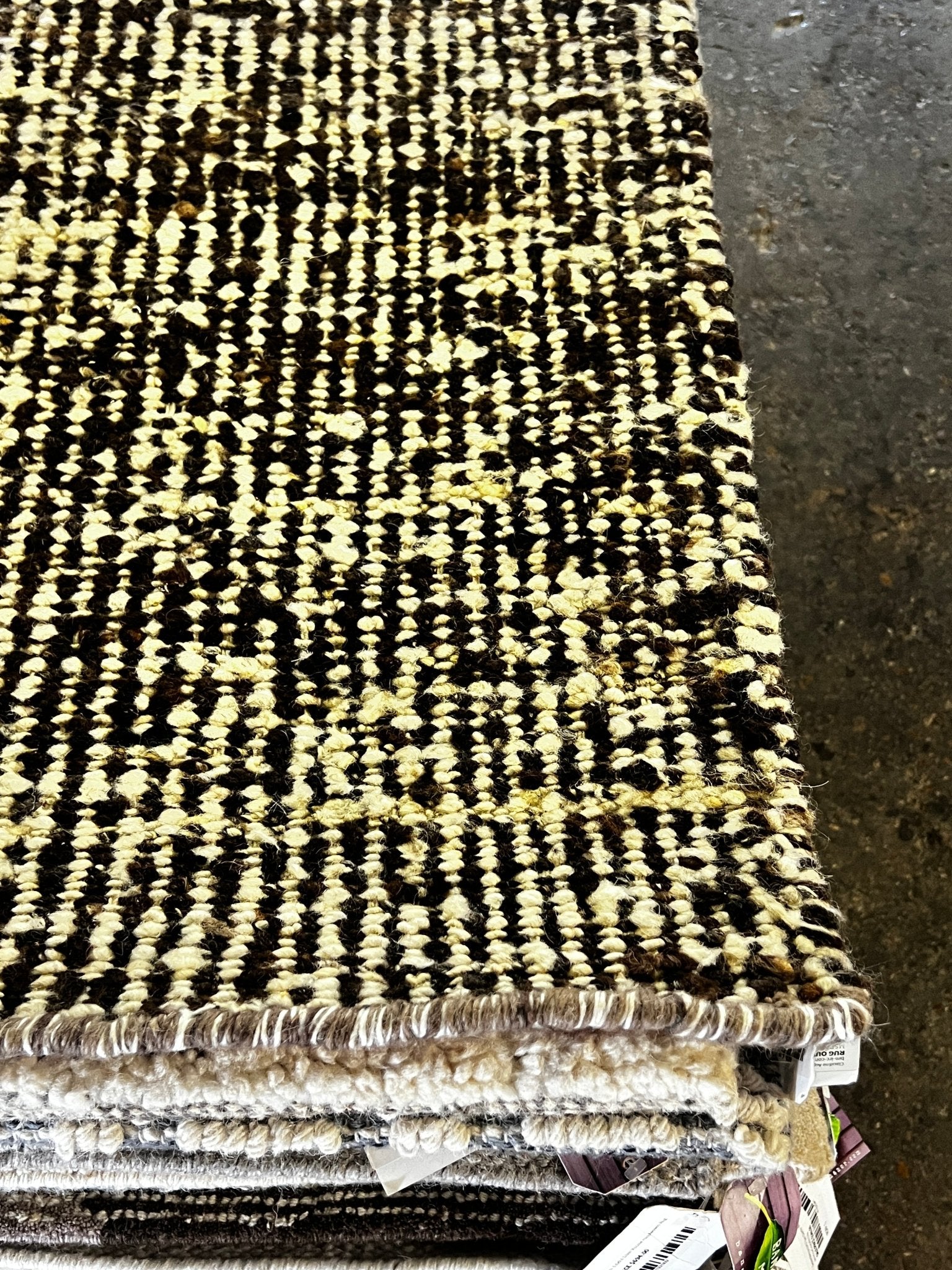 Jamie Laird 8x10 Handwoven Textured Wool Durrie | Banana Manor Rug Factory Outlet