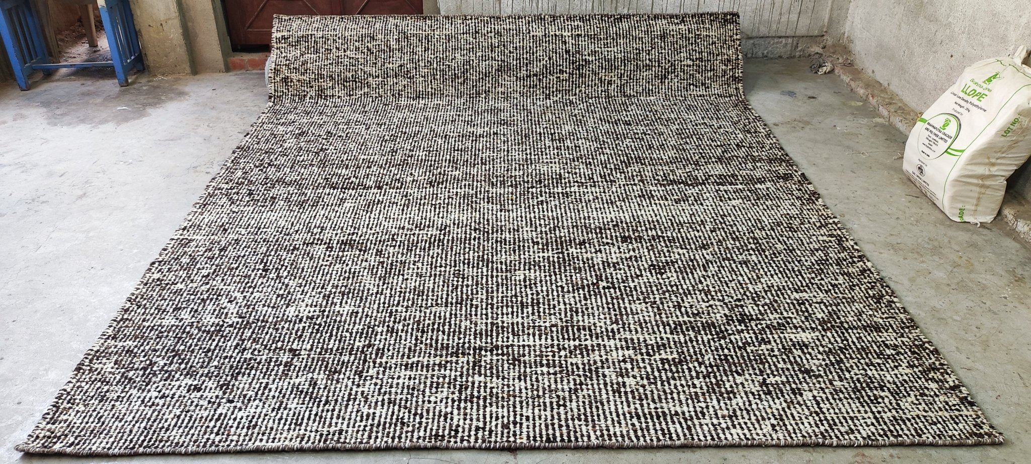 Jamie Laird 8x10 Handwoven Textured Wool Durrie | Banana Manor Rug Factory Outlet