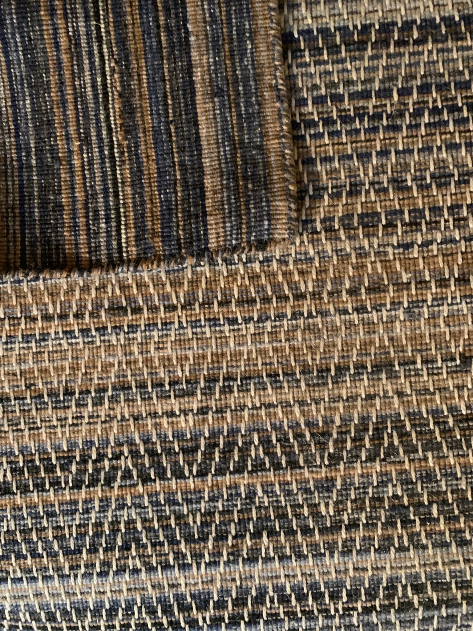 Jamiroquai Handwoven Jute & Wool Flat Weave Dhurrie Rug | Banana Manor Rug Company