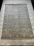 Jane Sibbett 4x6 Hand-Knotted Aqua & Silver Turkish Oushak | Banana Manor Rug Factory Outlet