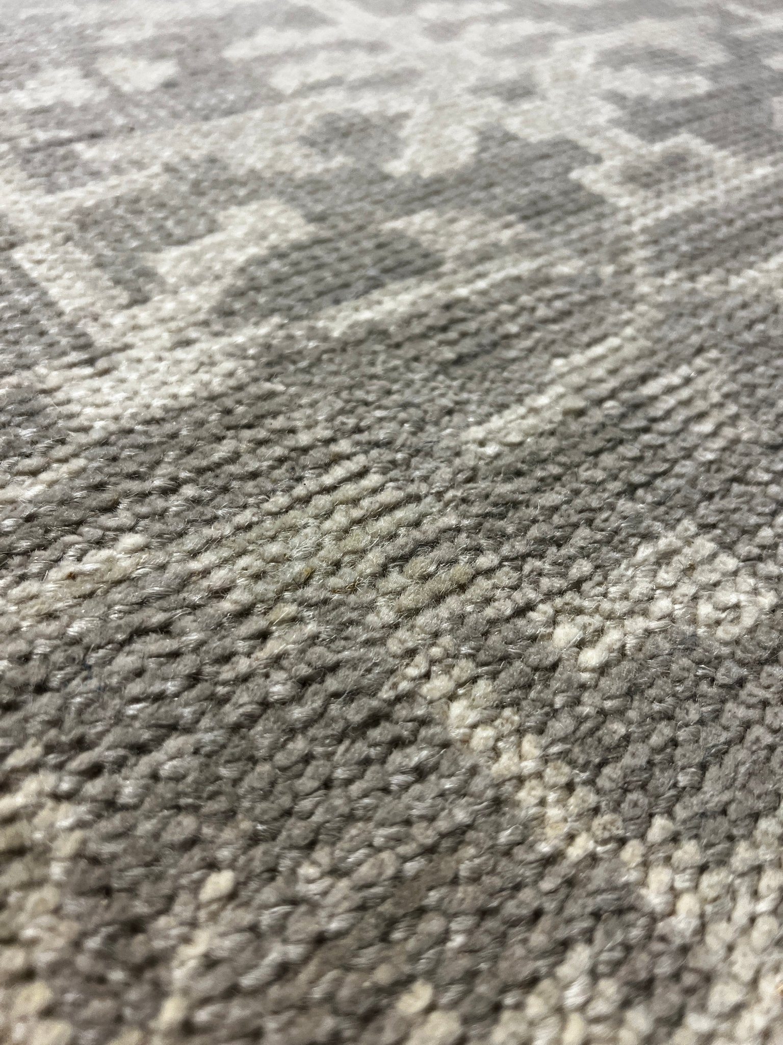 Janine Jansen 2.6x11.9 Hand-Knotted Grey & Silver Turkish Oushak | Banana Manor Rug Factory Outlet