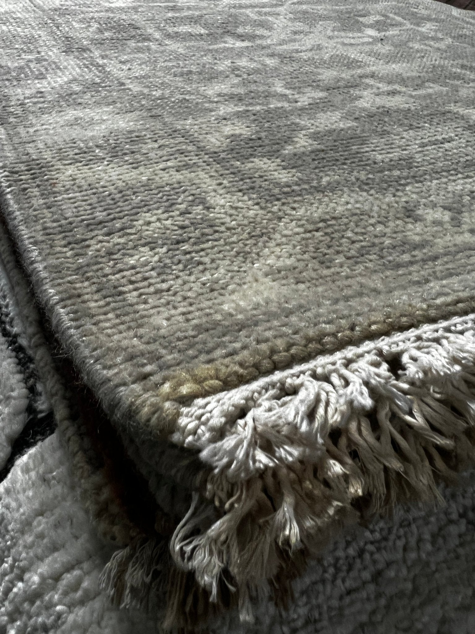 Janine Jansen 2.6x11.9 Hand-Knotted Grey & Silver Turkish Oushak | Banana Manor Rug Factory Outlet