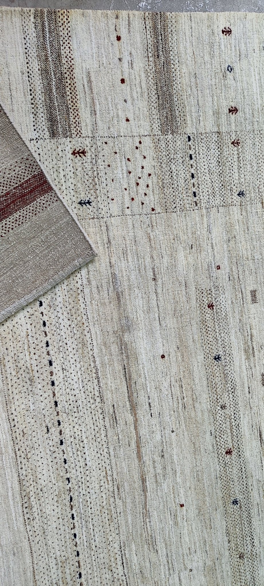 Janis 8.3x11.6 Hand Knotted Beige Mix | Banana Manor Rug Factory Outlet