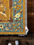 Jarboe 5x8 Hand-Tufted Gold & Green Floral | Banana Manor Rug Factory Outlet