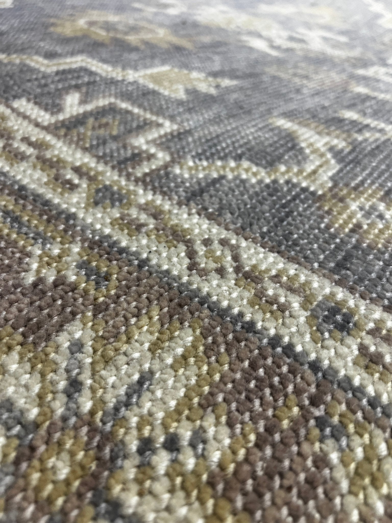 Jayde 5x7 Hand-Knotted Grey & Light Rust Turkish Oushak | Banana Manor Rug Factory Outlet