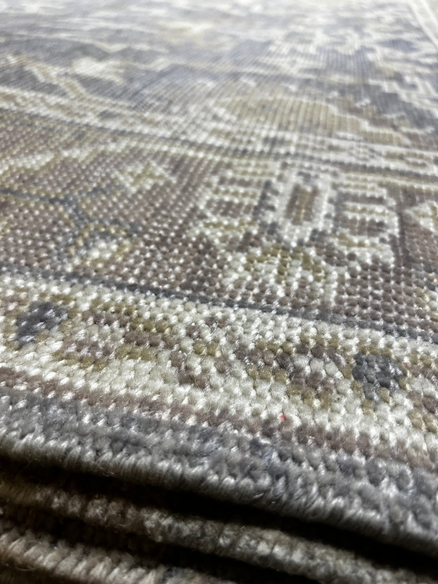 Jayde 5x7 Hand-Knotted Grey & Light Rust Turkish Oushak | Banana Manor Rug Factory Outlet