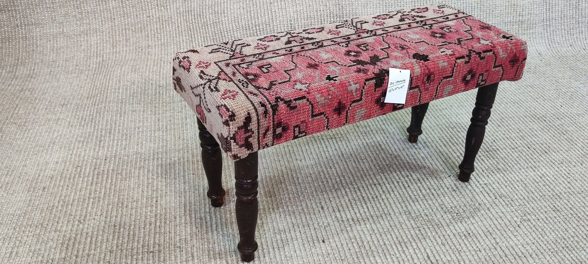 Jayne Mansfield 32x12x16 Wooden Upholstered Bench | Banana Manor Rug Factory Outlet