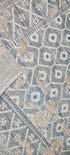 Jean 8x10 Hand-Knotted Aqua Beige Mix Cut Pile | Banana Manor Rug Factory Outlet