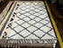 Jeff Spicoli 4.9x6.9 White and Black Moroccan Style Rug | Banana Manor Rug Company