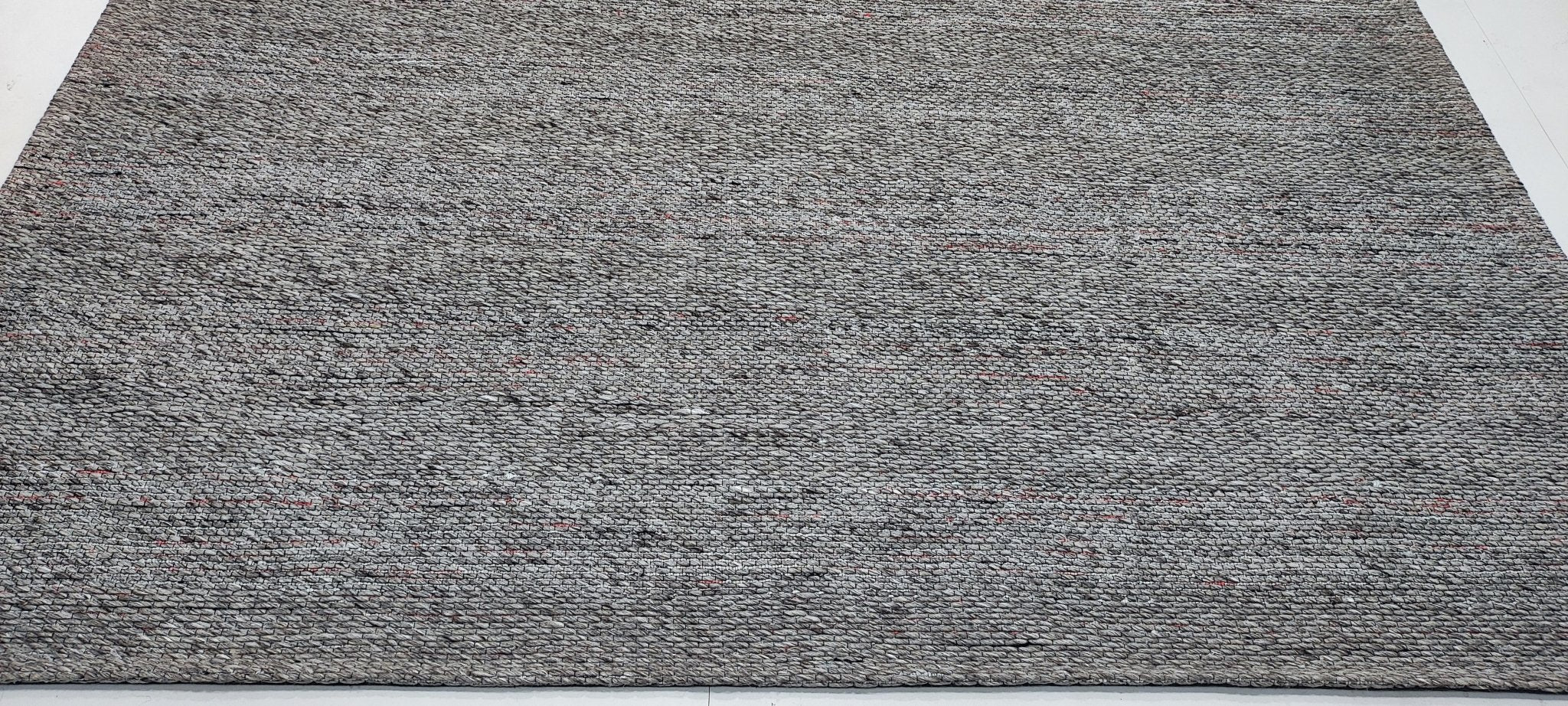 Jefferson 8x10.3 Handwoven Light Brown Jacquard Durrie | Banana Manor Rug Factory Outlet