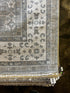 Jerry Hall 9x12 Grey and Ivory Hand-Knotted Oushak Rug | Banana Manor Rug Factory Outlet