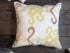 Jill Spliden Large Orange, Cream, and Beige Modern Pillow | Banana Manor Rug Company