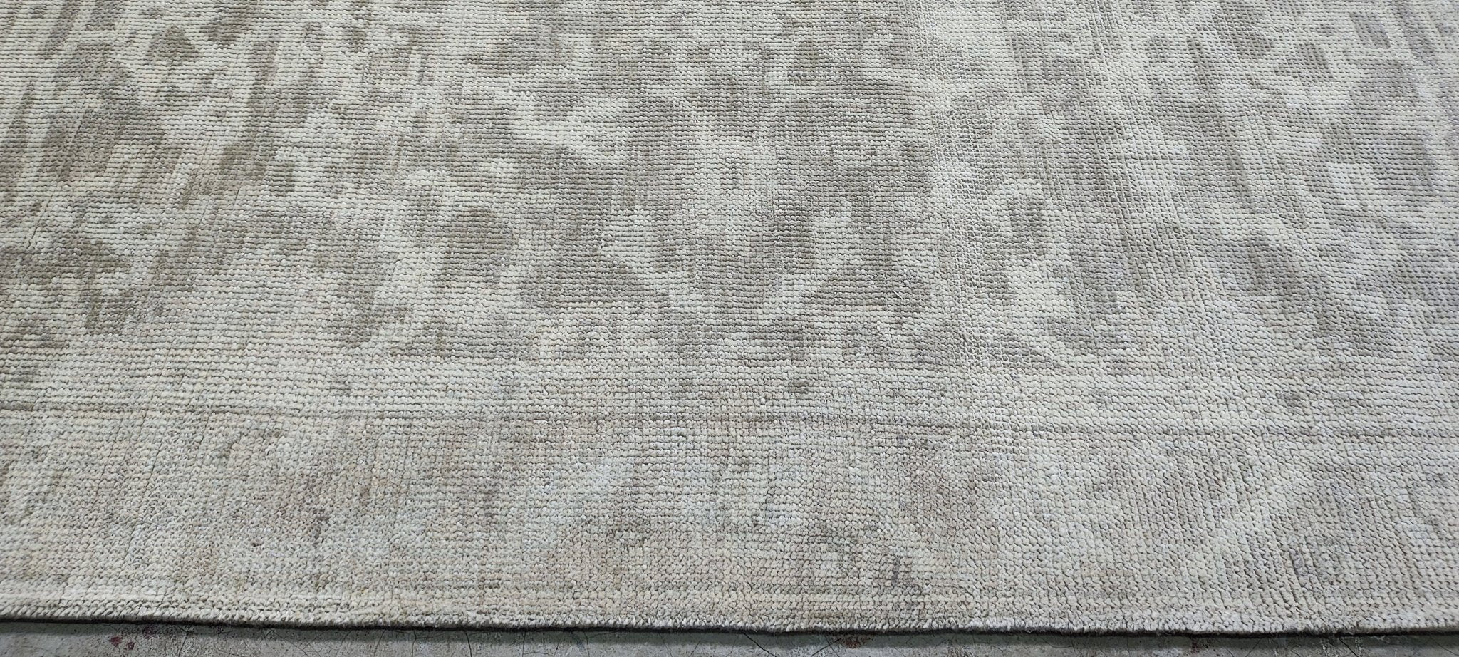 Jo Collins 4x6 Hand Knotted Grey & Silver Turkish Oushak | Banana Manor Rug Factory Outlet