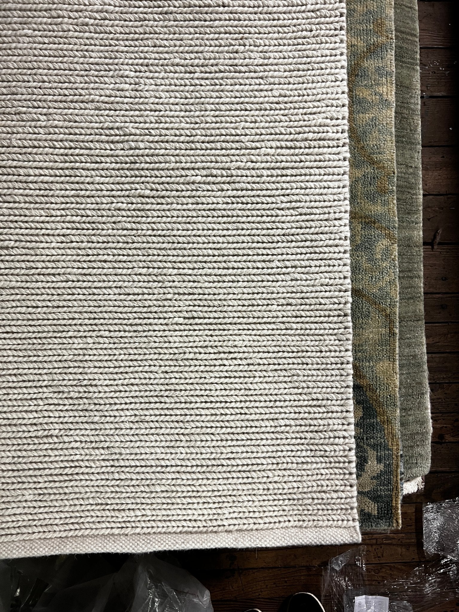 Jo Handwoven White Soumak Rug (Multiple Sizes) | Banana Manor Rug Company