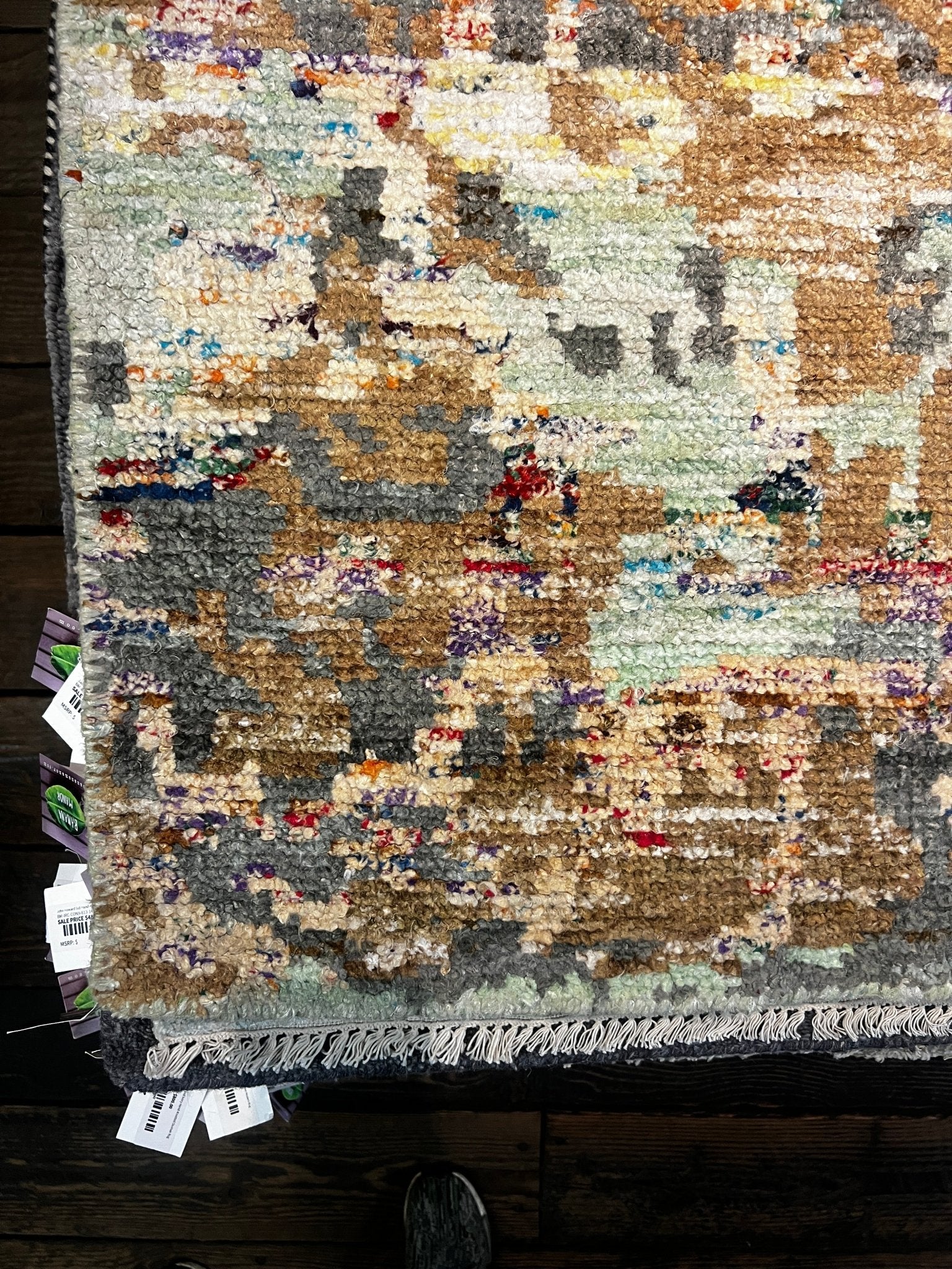 Jodi Anne 5x8 Hand-Knotted Multi Abstract | Banana Manor Rug Factory Outlet