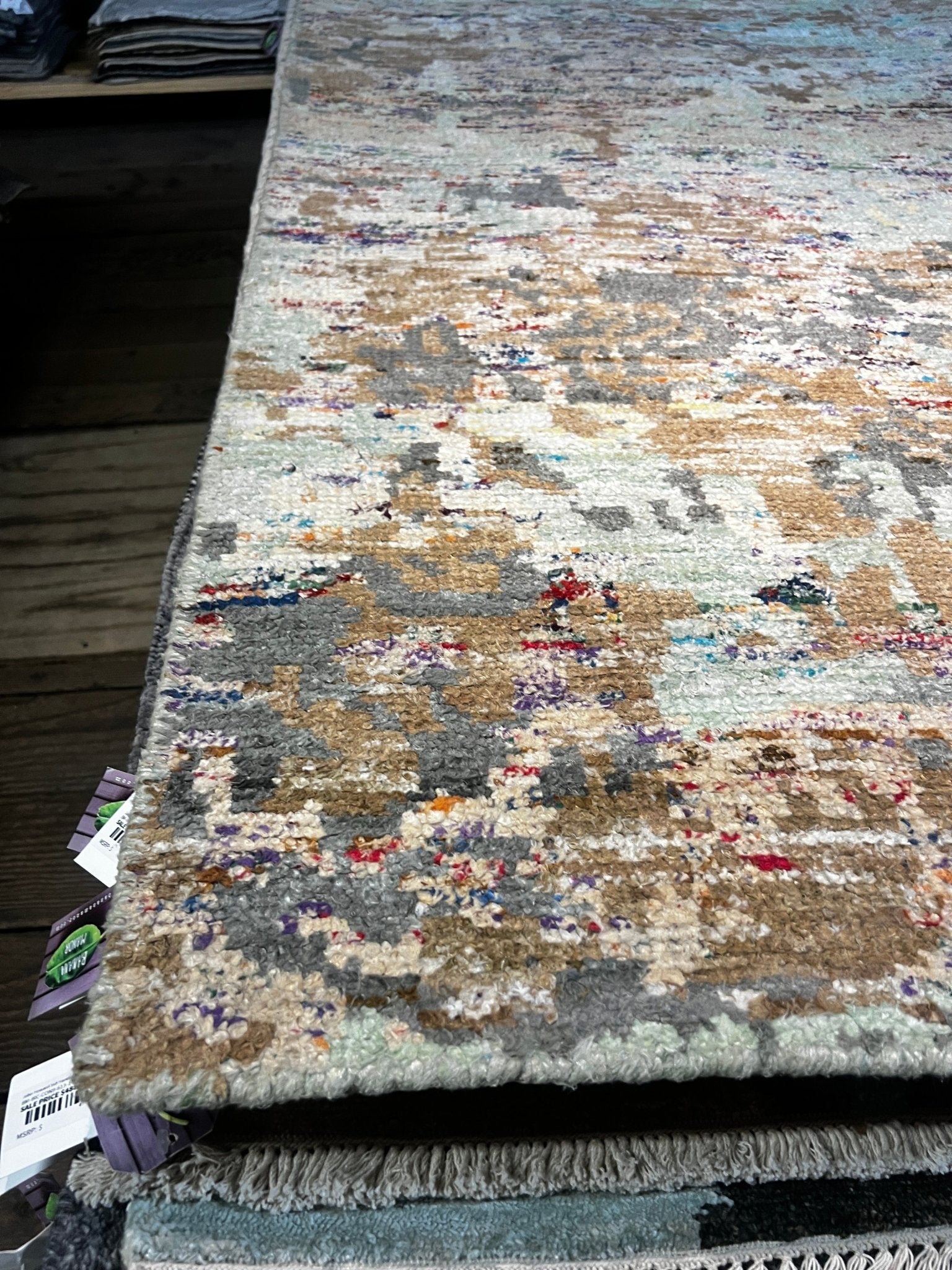 Jodi Anne 5x8 Hand-Knotted Multi Abstract | Banana Manor Rug Factory Outlet