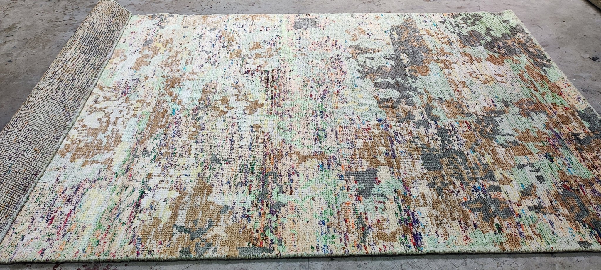 Jodi Anne 5x8 Hand-Knotted Multi Abstract | Banana Manor Rug Factory Outlet