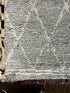 John Gadsby Hand-Knotted Grey and Ivory Moroccan Style 4x6 | Banana Manor Rug Company