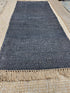 John Zingani 2.3X5.3 Black Natural Durrie Rug | Banana Manor Rug Company