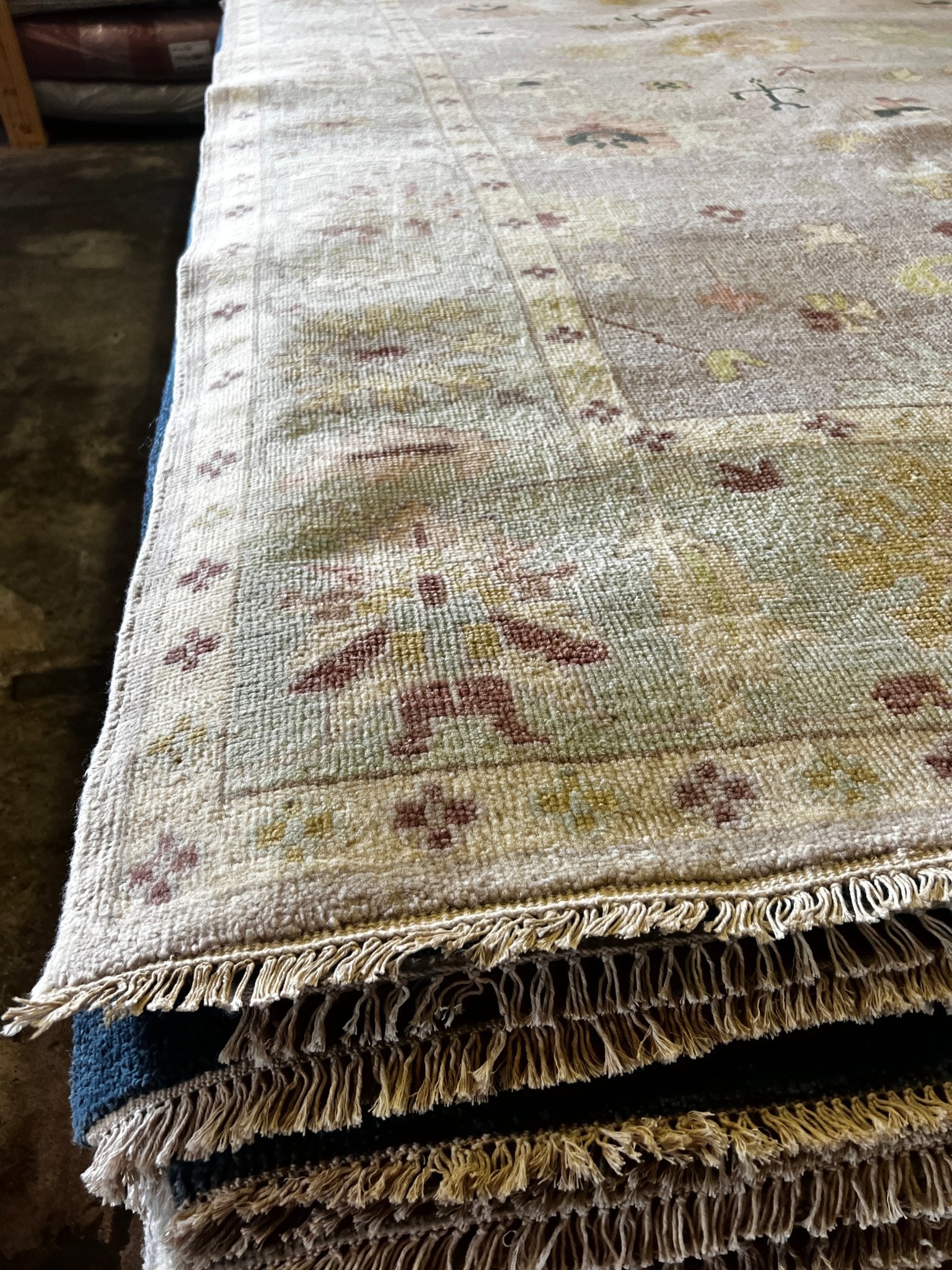 Jolanda 9x12 Tan & Grey Oushak | Banana Manor Rug Factory Outlet