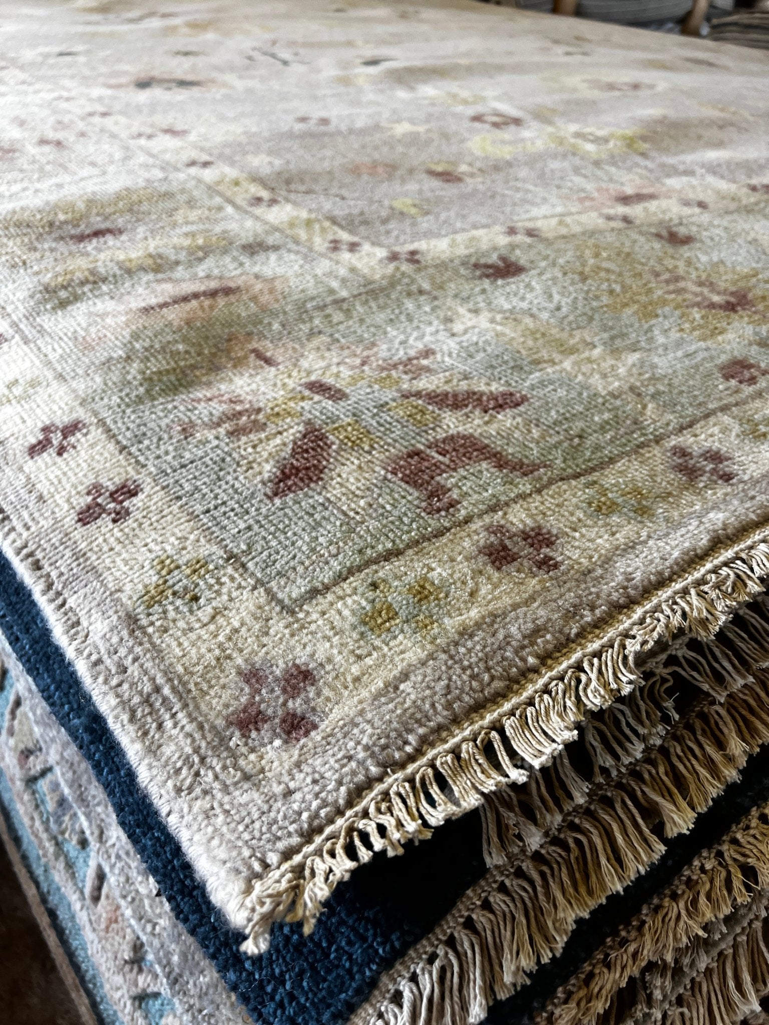 Jolanda 9x12 Tan & Grey Oushak | Banana Manor Rug Factory Outlet