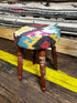 Jonathan Knight Wooden Upholstered Stool 12x12x16 (Assorted Styles) | Banana Manor Rug Company