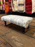 Josephine Baker 21x11x10 Wooden Upholstered Stool | Banana Manor Rug Factory Outlet