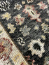 Judith Balis 2.6x24 Dark Grey and Ivory Hand-Knotted Oushak Runner | Banana Manor Rug Factory Outlet