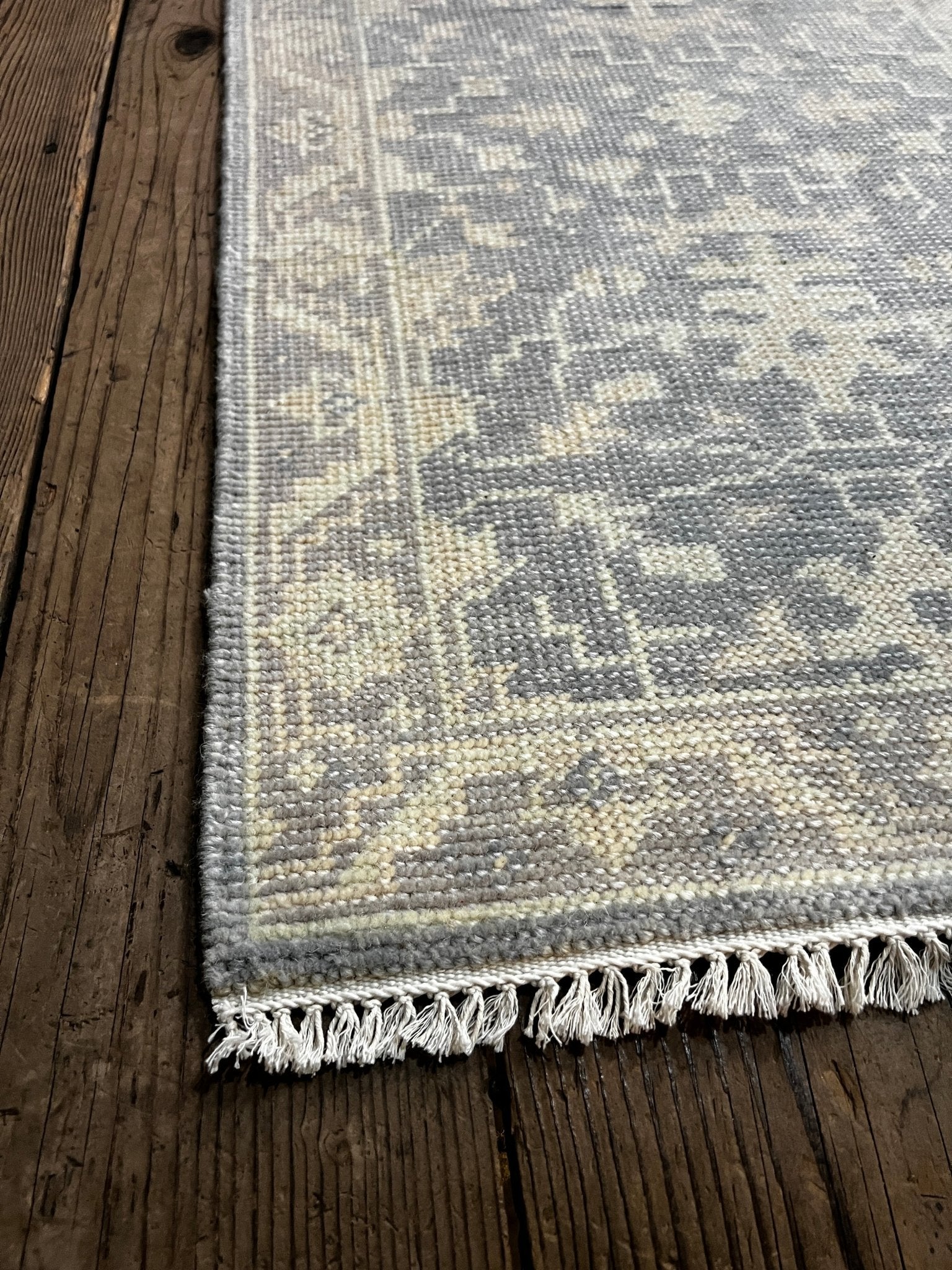 Juilet 2x4 Hand-Knotted Grey & Grey Turkish Oushak (multiple styles) | Banana Manor Rug Factory Outlet