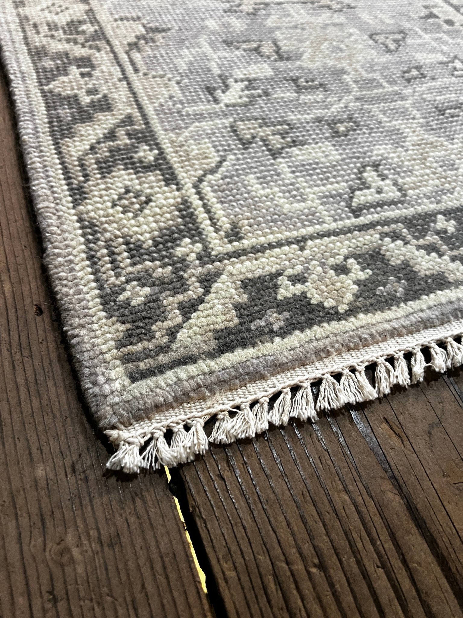 Juilet 2x4 Hand-Knotted Grey & Grey Turkish Oushak (multiple styles) | Banana Manor Rug Factory Outlet