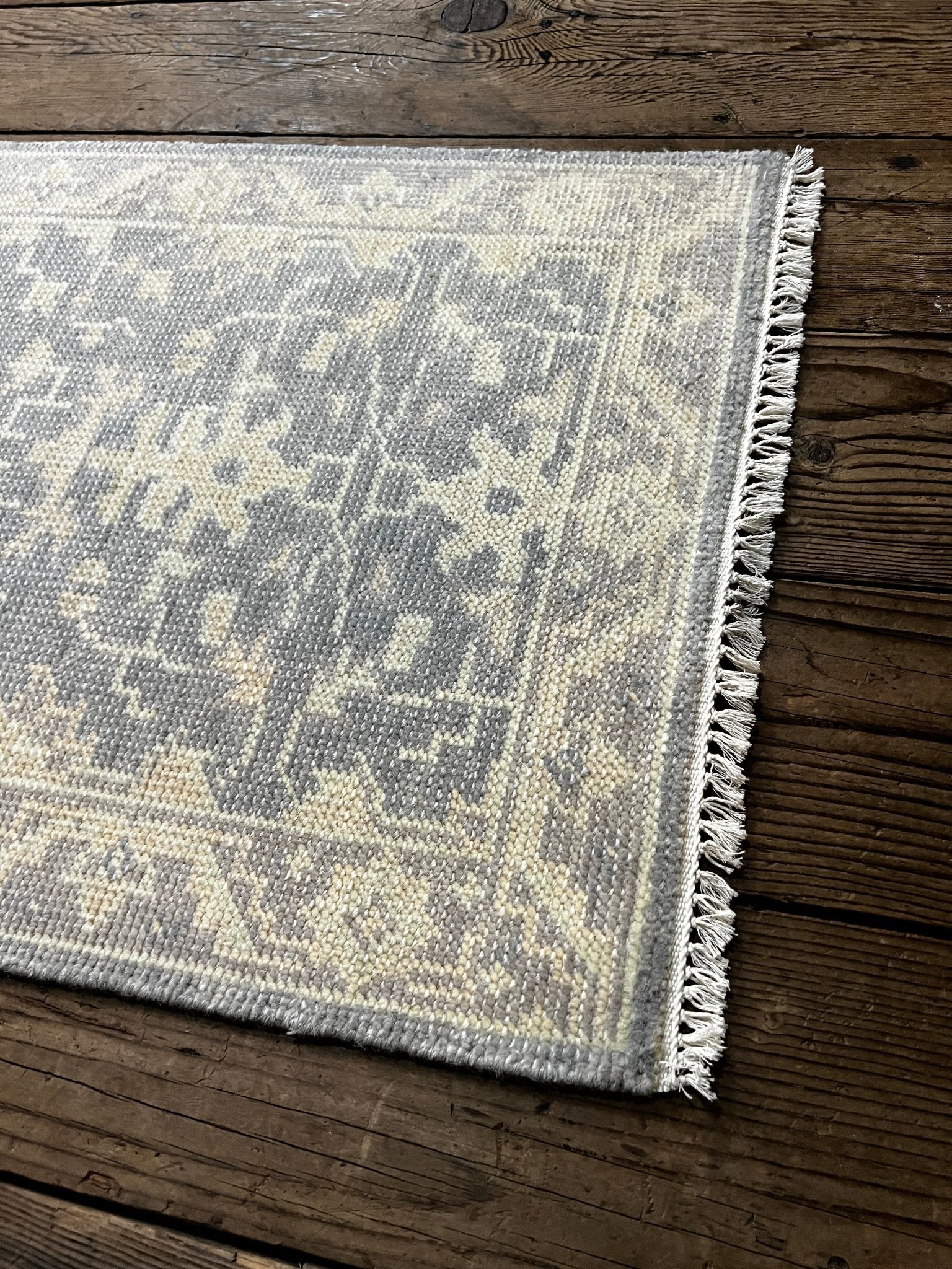 Juilet 2x4 Hand-Knotted Grey & Grey Turkish Oushak (multiple styles) | Banana Manor Rug Factory Outlet