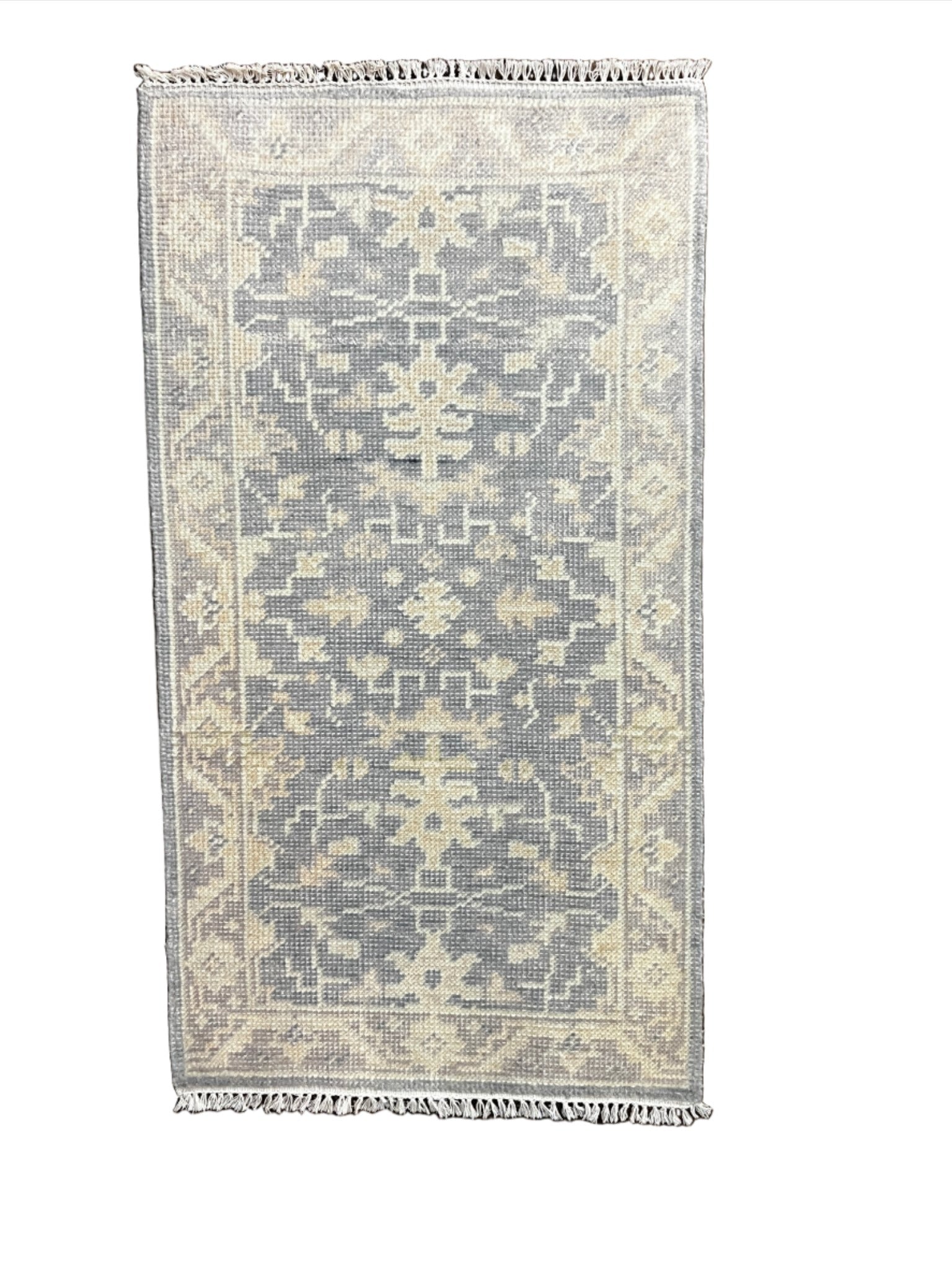 Juilet 2x4 Hand-Knotted Grey & Grey Turkish Oushak (multiple styles) | Banana Manor Rug Factory Outlet