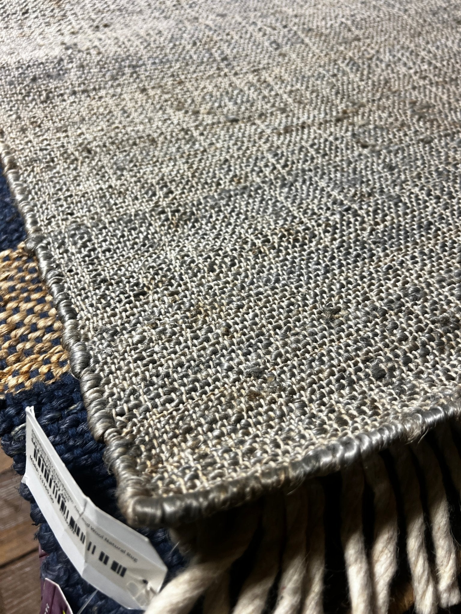 Julie Cooper 2.6x10 Thin Handwoven Grey Jute Runner | Banana Manor Rug Factory Outlet