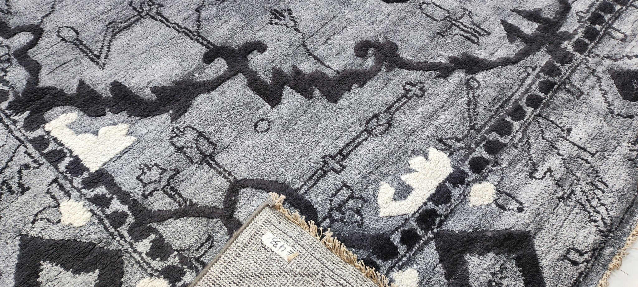 Julie Harris 8.9x11.9 Hand-Knotted Charcoal & Grey Oushak | Banana Manor Rug Factory Outlet