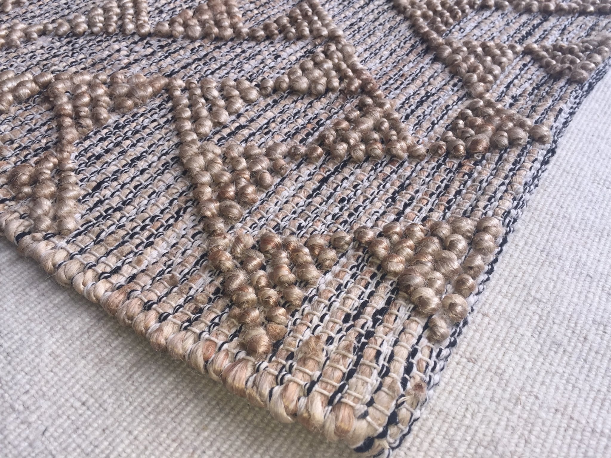 Jute Handwoven High-Low Rugs Assorted Styles & Sizes | Banana Manor Rug Company