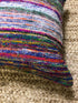 Kaleidoscope Multi-Colored Sari Silk Pillow | Banana Manor Rug Company