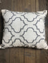 Kara Leigh Grey and Ivory Handwoven Pillow | Banana Manor Rug Company
