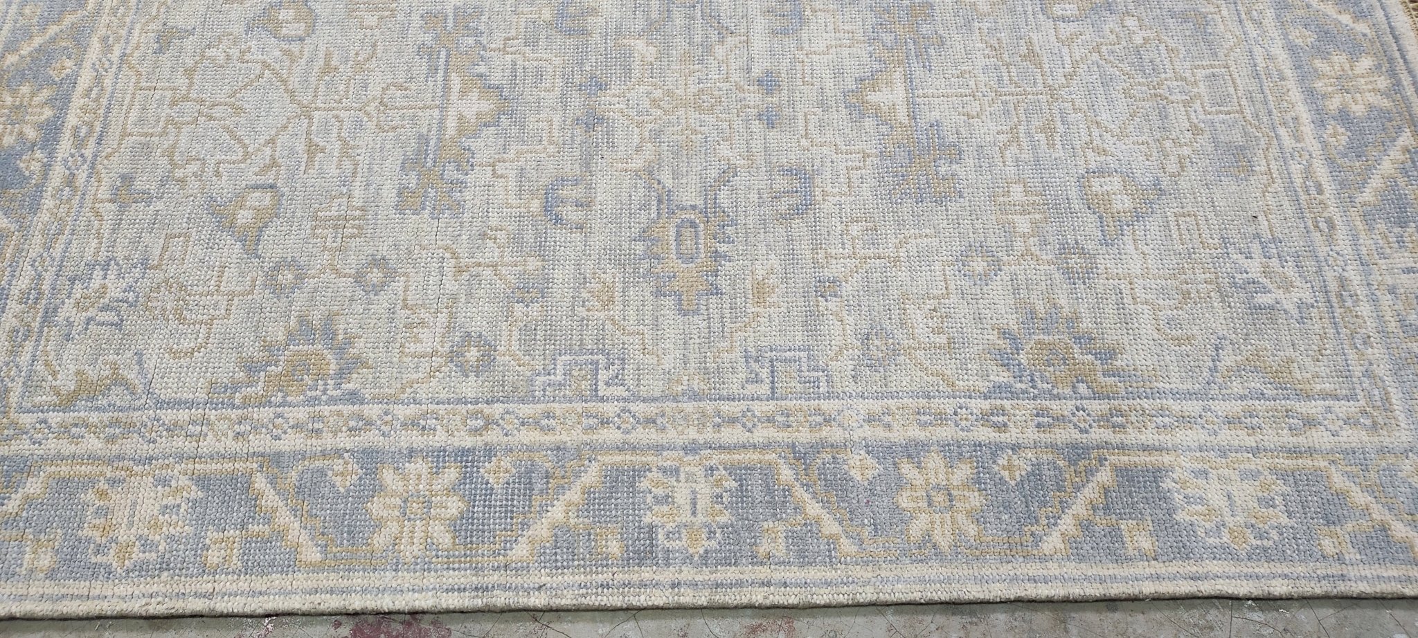 Kara Monaco 4.3x6 Hand-Knotted Grey & Silver Turkish Oushak | Banana Manor Rug Factory Outlet