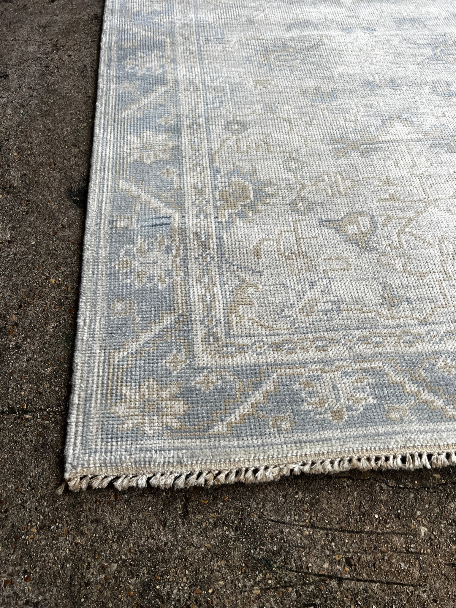 Kara Monaco 4.3x6 Hand-Knotted Grey & Silver Turkish Oushak – Banana Manor  Rug Factory Outlet