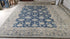 Kate Hudson 8.3x9.9 Blue and Beige Hand-Knotted Oushak Rug | Banana Manor Rug Company
