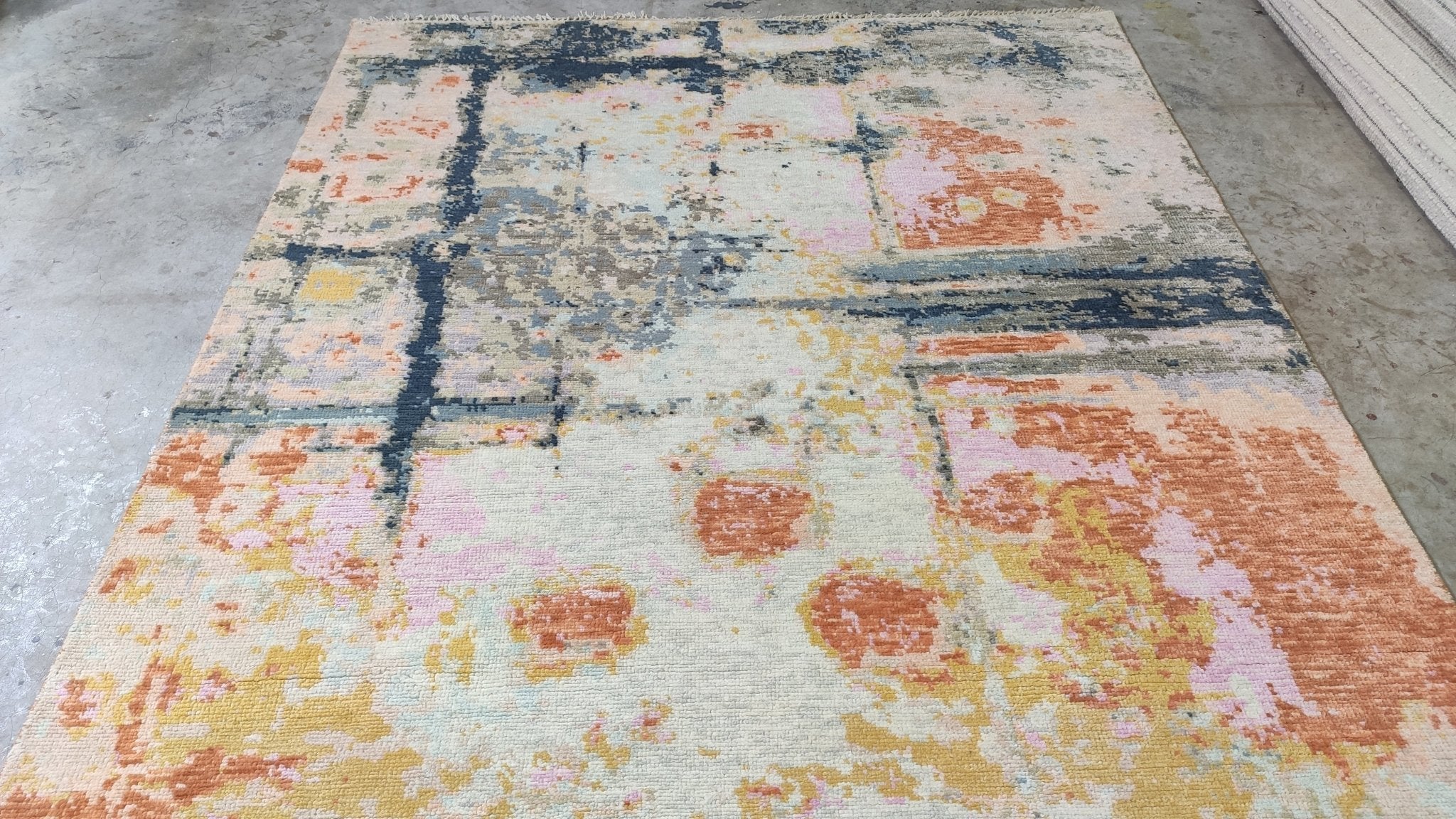 Kate Winslet 6x9 Multi-Colored Hand-Knotted Modern Rug | Banana Manor Rug Company