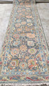 Katie Holmes 2.6x11.9 Charcoal Hand-Knotted Oushak Runner | Banana Manor Rug Company