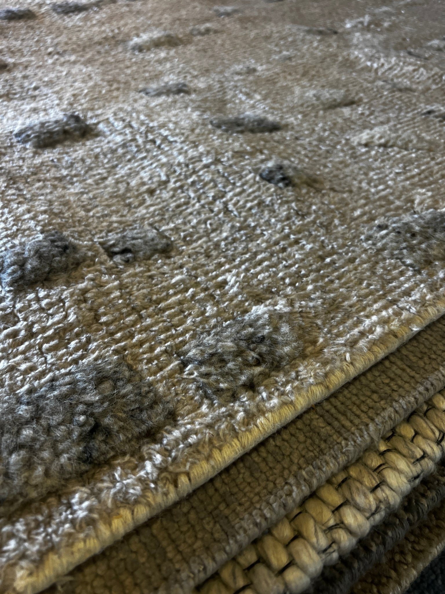 Keach 9.6x13.9 Hand-Knotted Silver & Grey Modern | Banana Manor Rug Factory Outlet