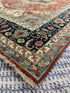 Kelly 8x10 Red & Blue Oriental Rug | Banana Manor Rug Company