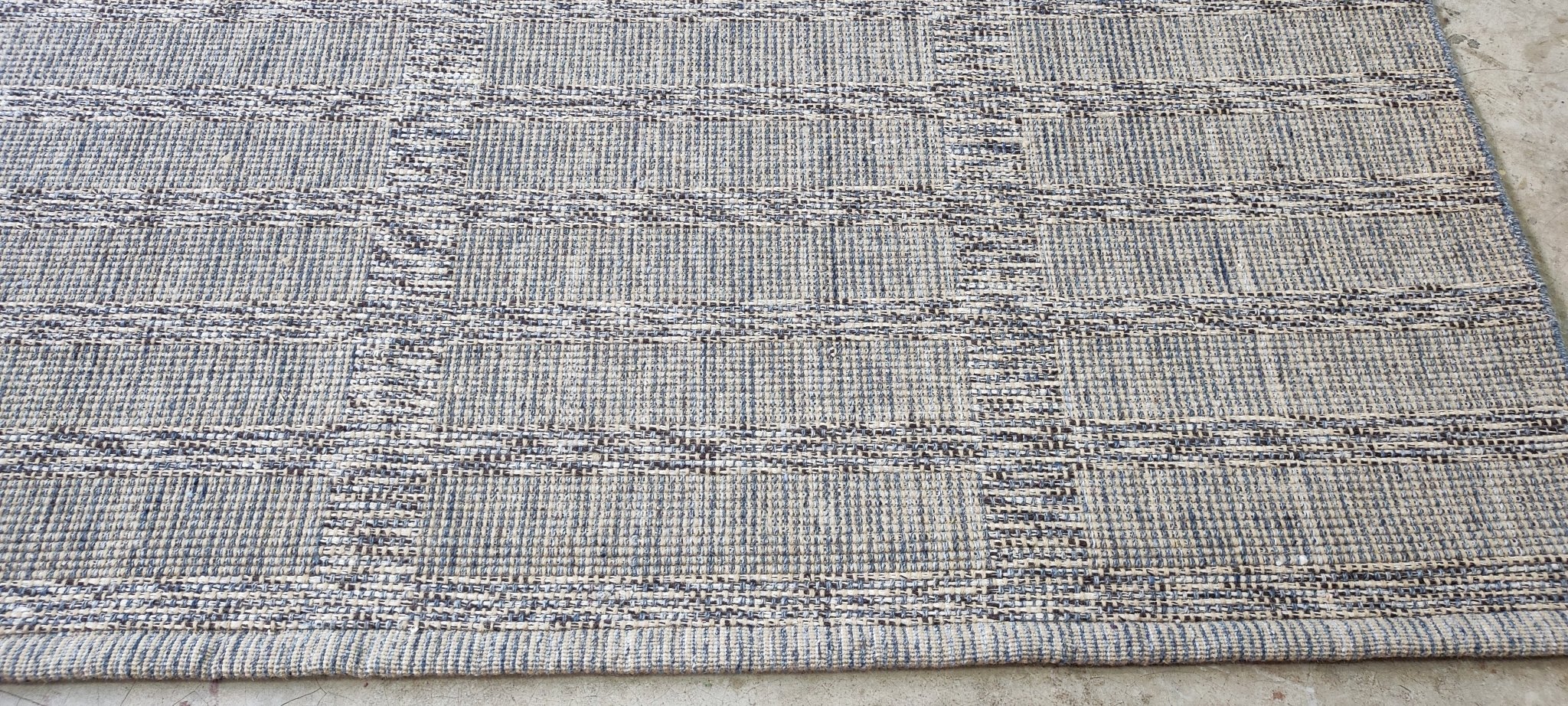 Kerry 8x10 Handwoven Textured Wool Durrie | Banana Manor Rug Factory Outlet